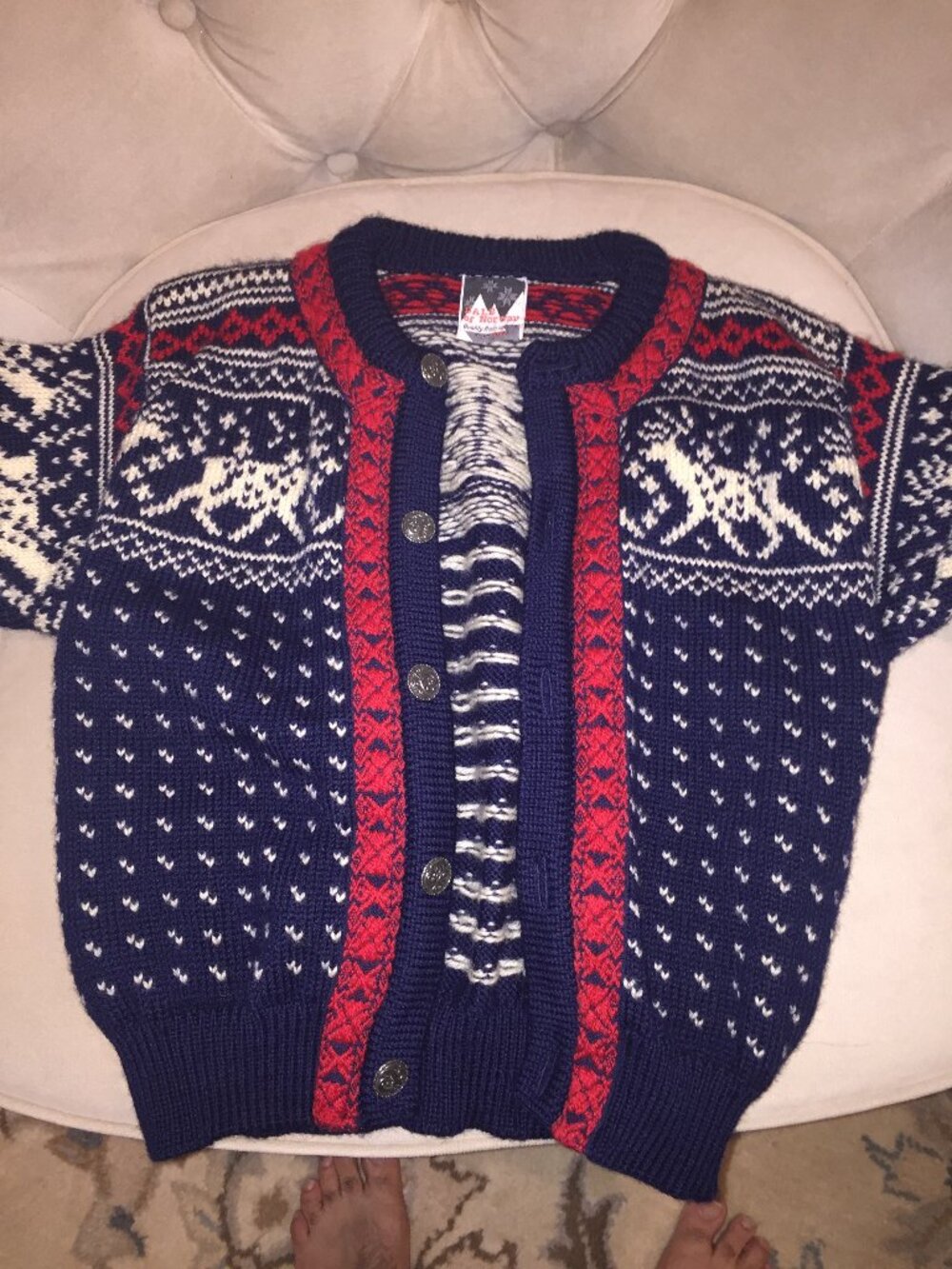 Girls Norwegian wool sweater